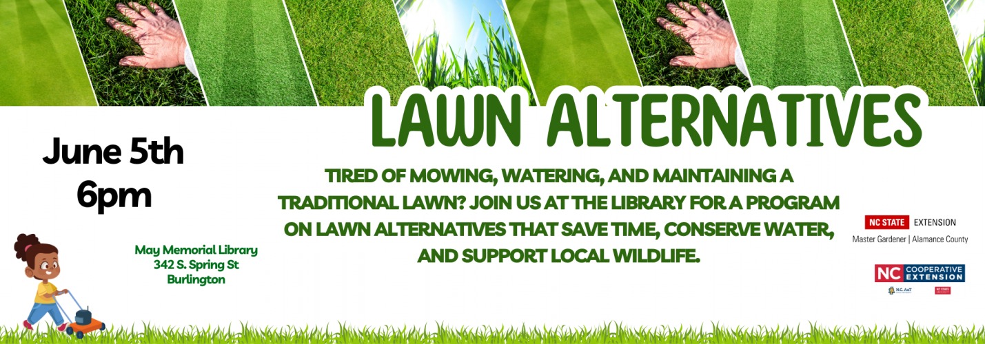 6.6 at 5 pm - Lawn Alternatives at May Memorial