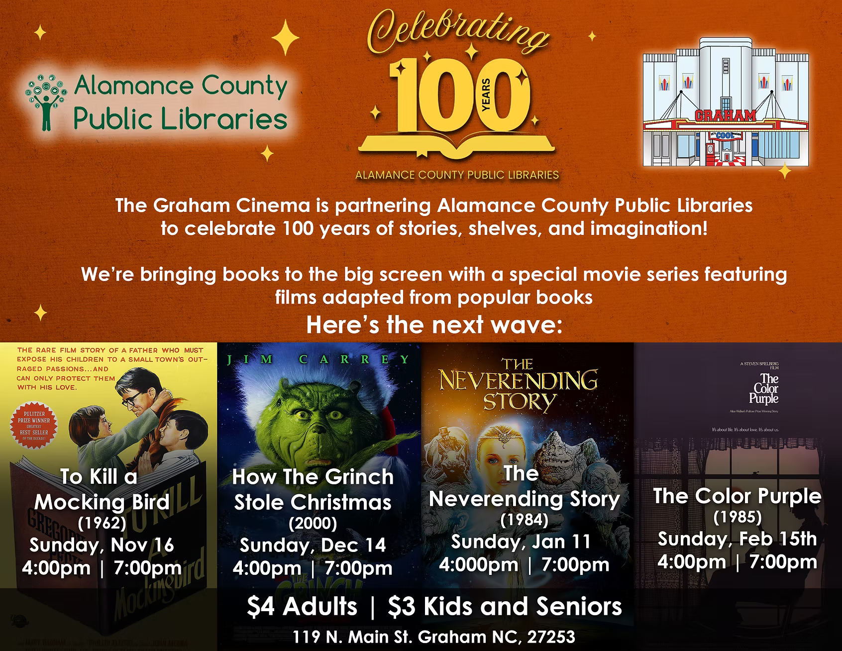 ACPL and Graham Cinema 100 Years Collaboration of Storied on the Big Screen