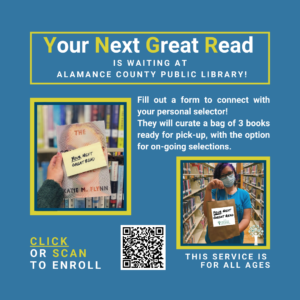 Your Next Great Read personal selector service