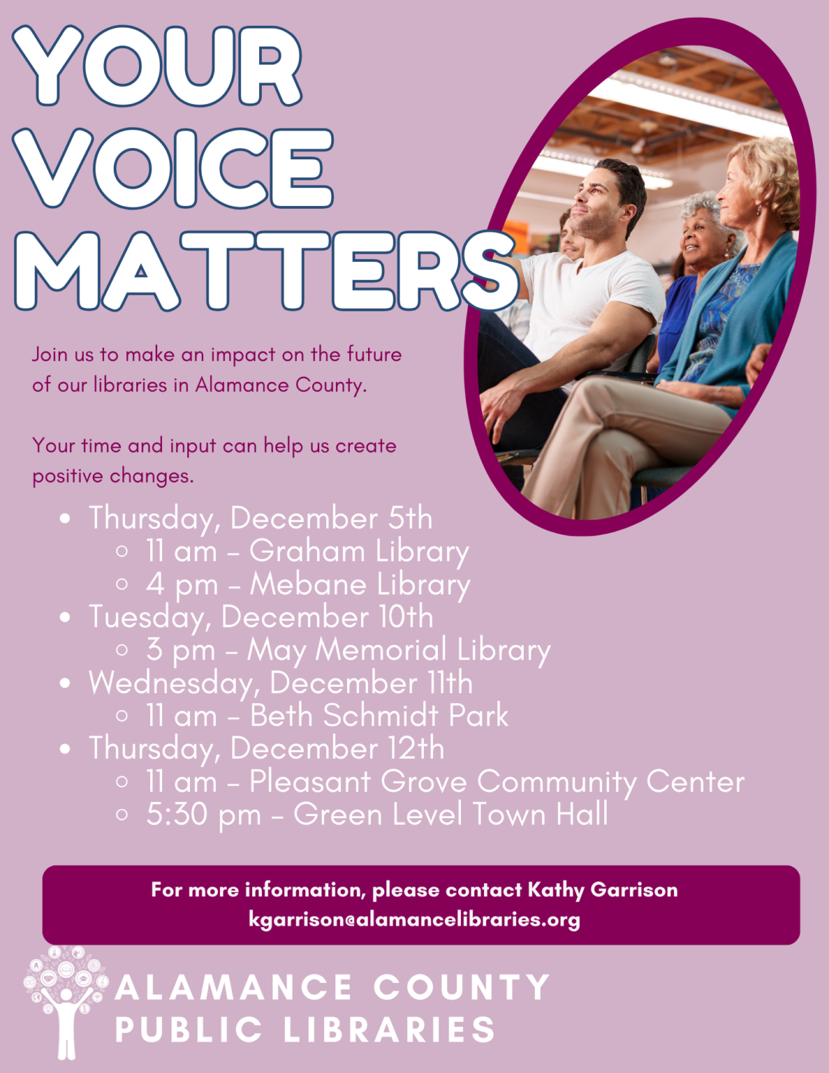 News and Events Alamance County Libraries