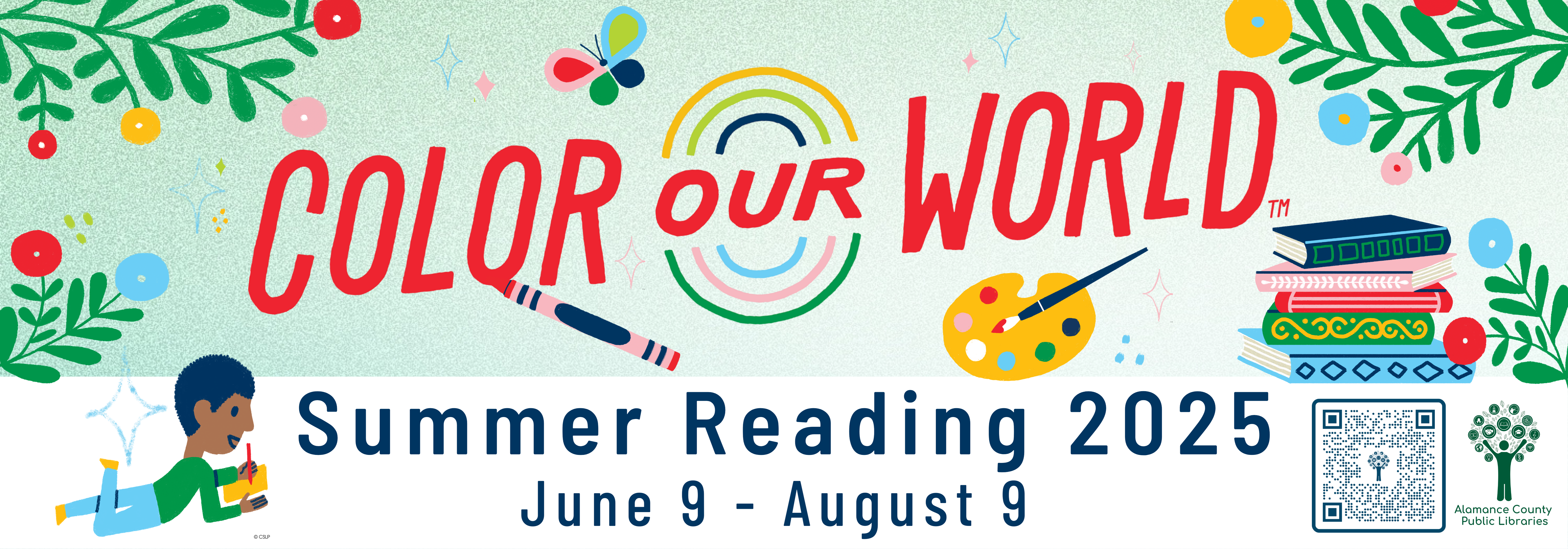 2025 Summer Reading - Color Our World is June 9 to August 9