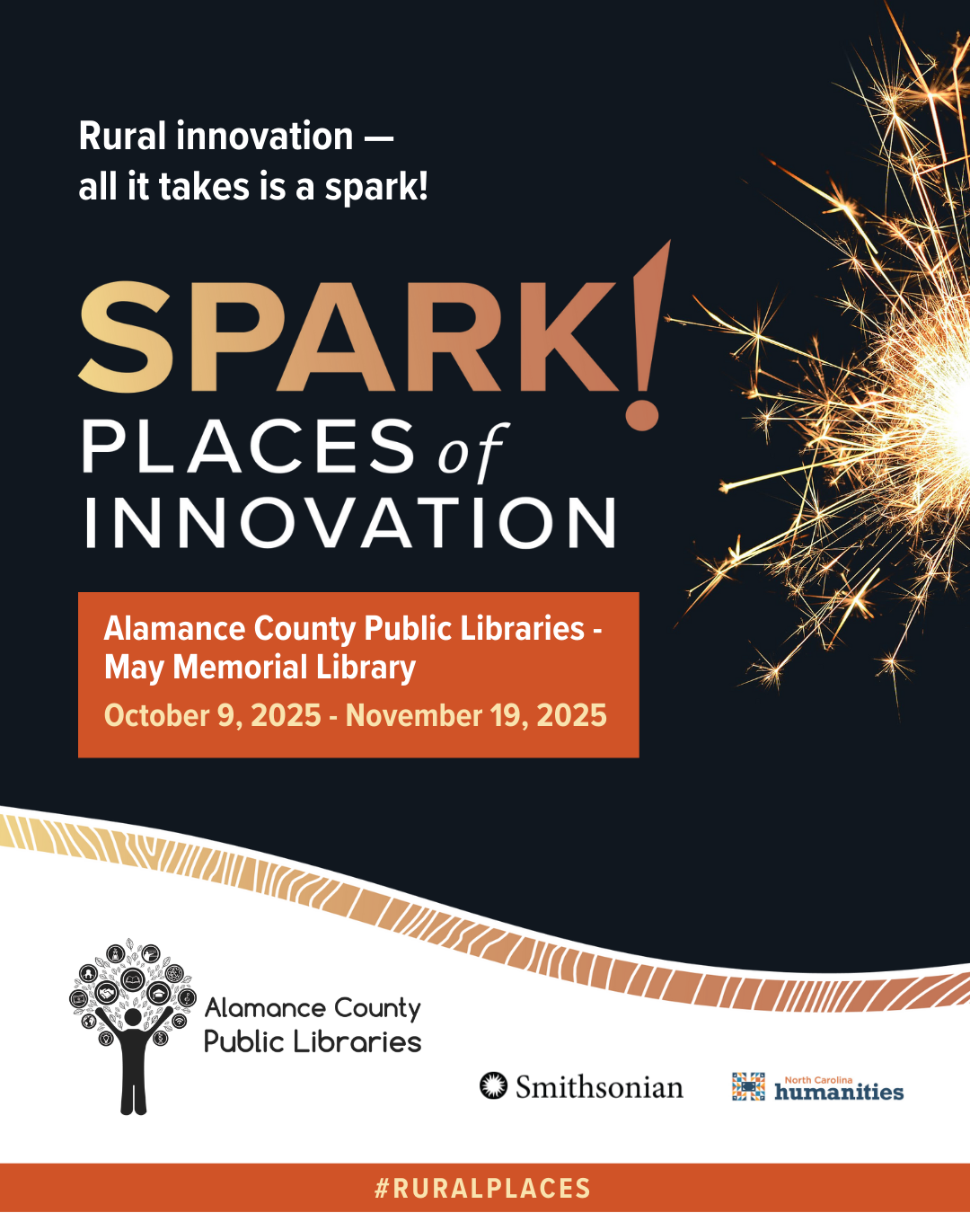 Spark! Places of Innovation exhibit - October 9 - November 19