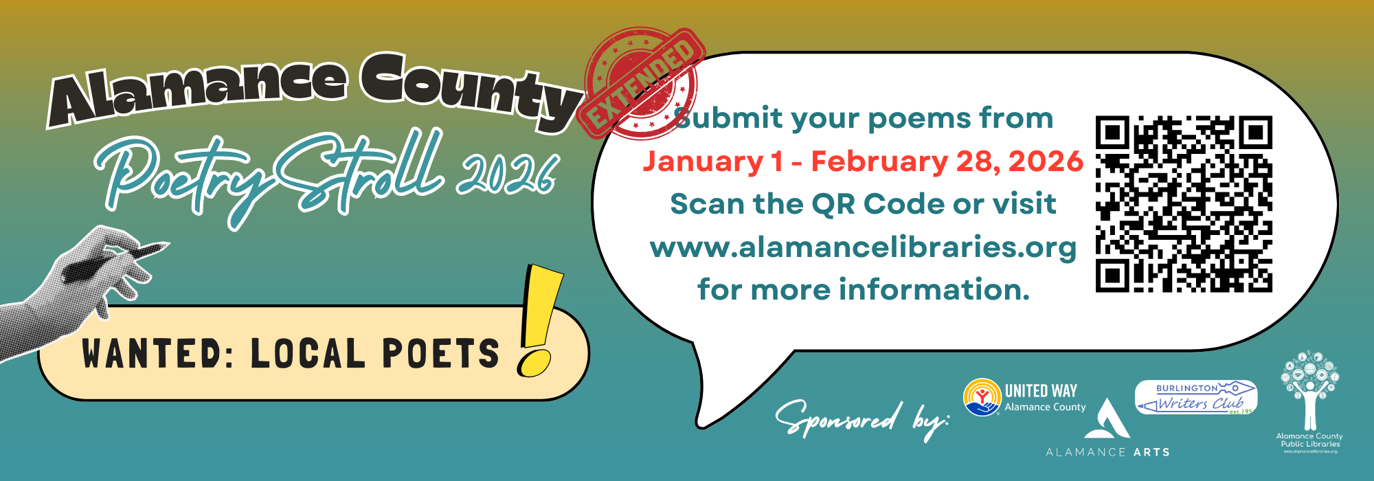 Alamance County Poetry Stroll 2026
